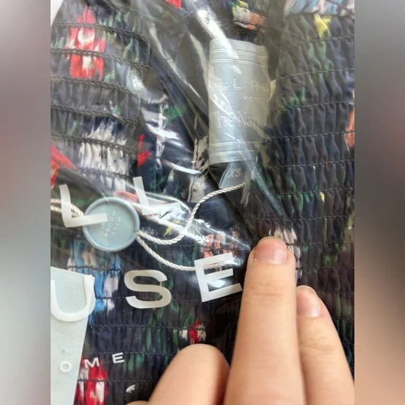 Hill‎ House Home The Viviana Mini Nap Dress - Navy Belgravia Floral Ikat - Picture 6 of 6